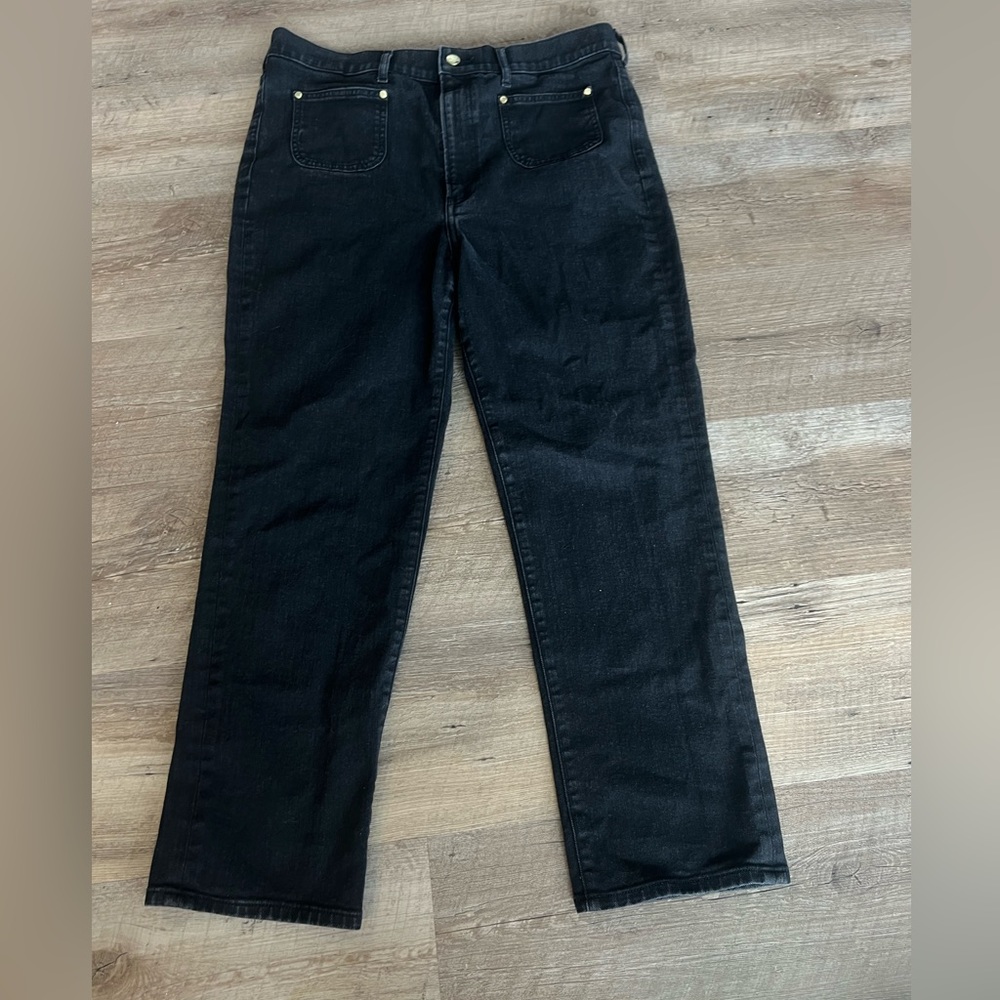 Women’s Black Express Jeans SLIM Super High Rise Size 14R PERFECT CONDITION